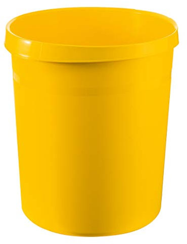 Han Grip 237/312 x 350 mm 18 L Corbeille à Papier avec poignée jaune
