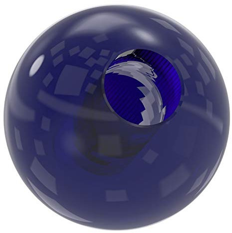 Glaskugel blau ø 35mm mit Durchgangsbohrung ø 12,3mm