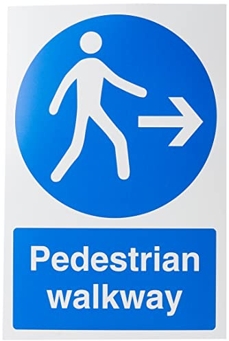Seco Pedestrian Walkway - Right Arrow Sign, 200mm x 300mm - 1mm Semi Rigid Plastic
