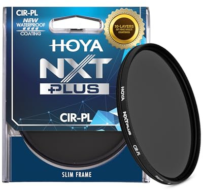 Hoya NXT Plus 67mm Polarizing Filter — Circular Polarizer with Waterproof Top-Coat, 10-Layer HMC Coatings, 1.72 Filter Factor for Faster AF, Low-Profile Aluminum Frame for Outdoor Photography