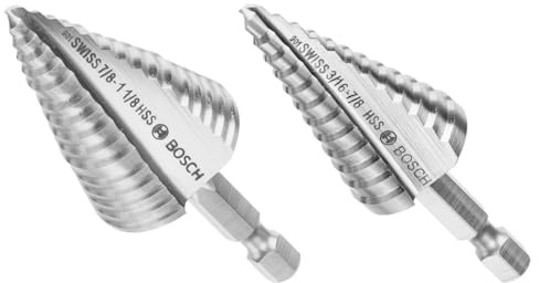 Bosch IMSDC002 2 pc. High-Speed Steel Impact Tough Turbo Step Drill Bit Set