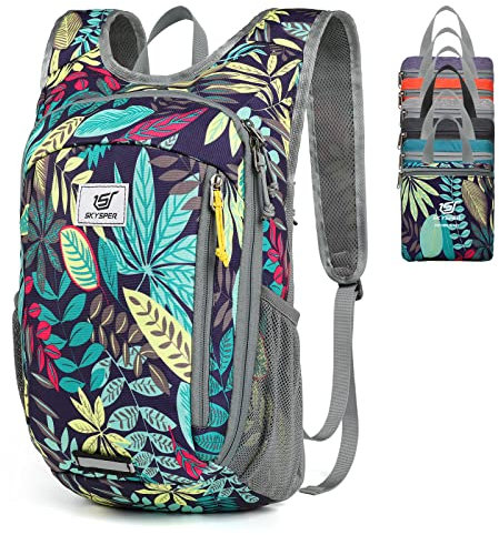 SKYSPER Small Daypack 10L Hiking Backpack Packable Lightweight Travel Compact Foldable Rucksack for Women Men