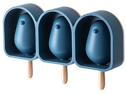 MAGICLULU Moule à Glaces Pratique Petite Taille En Silicone Bleu Résistant à L’usure Multifonction Sorbetière Pour Préparation Yaourt Glace Maison Barres Glacées