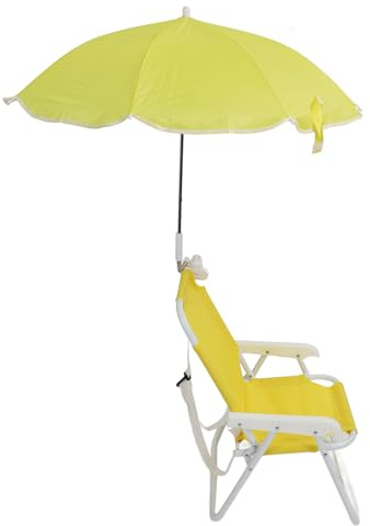 Dpofirs Silla de Playa con Sombrilla Plegable para Césped y Camping con Sombra de Verano - Portátil Al Aire Libre para Piscina y Viajes