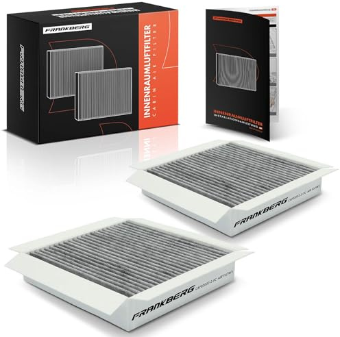 Frankberg 2x Filtro Aria Cabina Filtro Abitacolo Compatibile con City-Coupé 450 Cabrio 450 Fortwo Coupé 450 Fortwo Cabrio 450 Crossblade 450 Replace# 0123200018