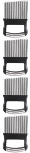 PRETYZOOM 4 Pz Coltello Ondulato per Patate Taglio Patatine Fritte Taglierina per Pieghe Tagliauva Affettatrice per Sottaceti Piega Friggere Vegetale Cucina Patata Black Acciaio Inossidabile