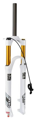 LYYCX 26 27,5 29 Zoll MTB Gabel, Magnesiumlegierung Mountainbike Federgabel Gerades/konisches Rohr für 1.5-2.45 Reifen(Straight Remote Lock Out,27.5)
