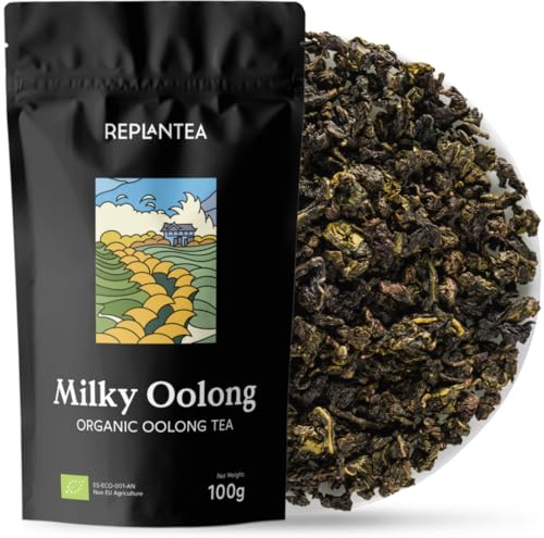 MILKY OOLONG TÉ ECOLÓGICO 100g (50 Tazas) | Té Oolong Premium con Finas Notas de Leche y Vainilla | Té de Especialidad REPLANTEA