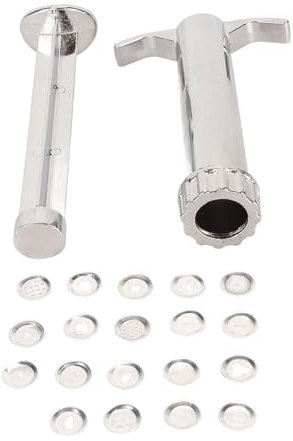 Resefinem Zink Legierung Ton extruder mit 19 abnehmbaren Muster -Scheiben Aufwand Aufbewahrung von Design für DIY -Handwerkskuchen Dekorieren Keramik Fondant Zuckerpaste und