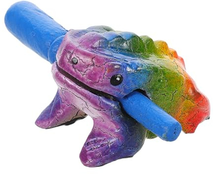 BESTonZON Buntes Holzfrosch-musikinstrument Kratzstab Mit Einzigartigem Klang Vielseitig Für Orff-percussion Musiklernen Und Aufführungen Geeignet Für Junge Mädchen Und Erwachsene Als Musika