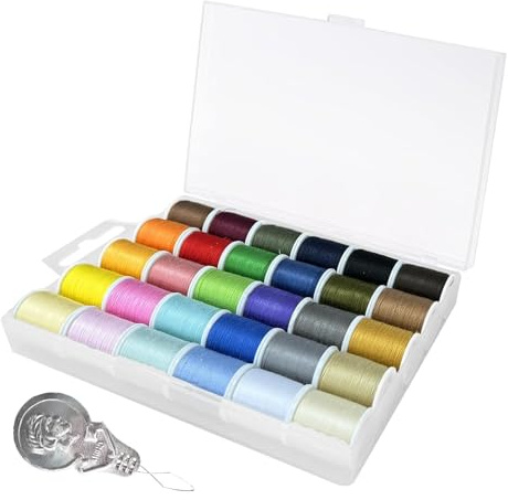 DAJING 30 Color Polyester Sewing Threads 45m/Spool | Durable, Colorful, & Easy to Use