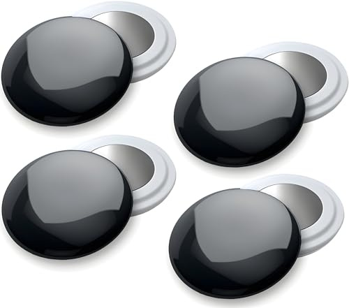 Pack 4 Imanes para Dorsales Running con Bolsa Impermeable Color Negro | Fijación magnética 18 mm y 3 g, sin agujeros en la ropa, colocación rápida y sujeción estable para todo tipo de carreras