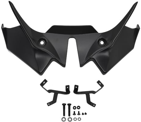Spoiler anteriore per moto con alettone Alettoni e deflettori per carenatura moto Per Kawasaki Z650 Z 650 z650 2021 2022 2023 2024 Copertura aerodinamica con alettone (nero)