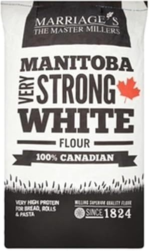 Marriage’s Millers Manitoba Very Strong White Bread Flour – 16kg | High-Protein Canadian Wheat Flour | Ideal for Bread, Pizza & Artisan Baking