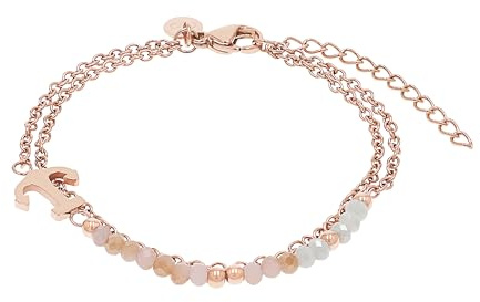 Tom Tailor Armband für Damen, Edelstahl, mit Glas, 16+4 cm, Anker, rosefarben, Geschenkidee, Armschmuck, Damenschmuck, 2100675