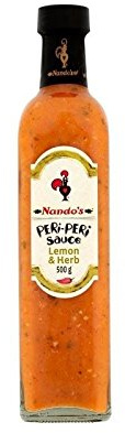 Peri-Peri Salsa De Limón Y Hierbas 500G De Nando - Paquete de 4