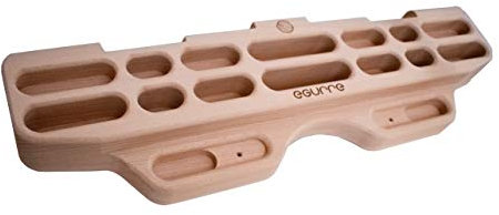 eGUrre Hangboard Fingerboard Klettertraining Deabru, Klettergriffe aus Holz, Trainingsbrett
