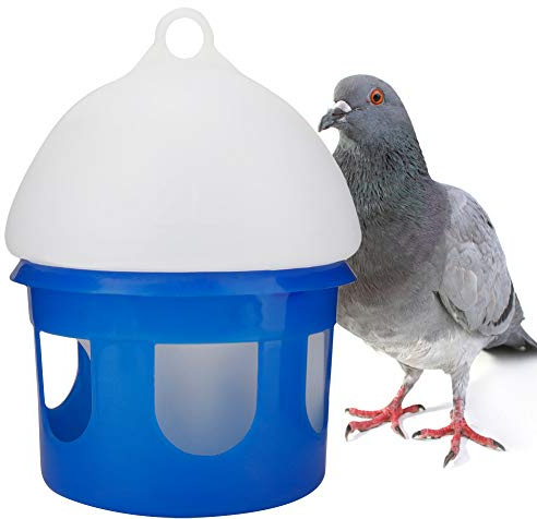 Taubenfütterung, 2L/4L/6,5L Taubentränke mit Großem Fassungsvermögen Automatische Vogel-Taubenfütterung ABS-Kunststoff-Wasserspender Tränke(2L)