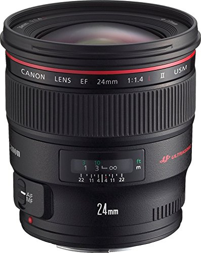 Canon Fixed Focal Length EF 24 mm f/1.4L II USM Lens (Renewed)