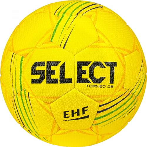 Select Torneo DB v23 Ballon de Handball pour Homme, Jaune, 3
