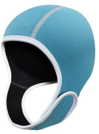 rockible Capuche de plongée 2 mm en néoprène pour Combinaison, Bonnet de Surf étanche, Bonnet de Bain pour Homme, Femme, plongée en apnée, Voile, Bleu