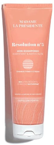 Madame la Présidente - Shampoing Anti Chute et Fortifiant - Cheveux Frisés à Crépus - Sans Sulfate - Sans Silicone - Résolution n°5-250ml