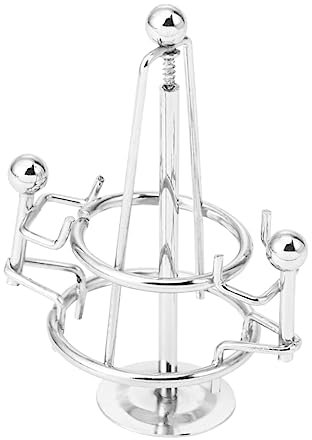 Toyvian Kunst Wissenschaft Wohnkultur Balancierende Skulptur Perpetuum Mobile Maschinen Mini-stahlwaage Spielzeug Für Den Energietisch Perpetuum-Motion-gerät Haushalt