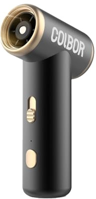 COLBOR Elektrische Staubgebläse airmax a1 Handgehaltenes 120.000 U/min Air Duster Tragbare Druckluftkanne Schnurloser mit LED Licht und Typ-C-Schnellladung, für PC/Sofa/Auto/Tastatur/Kamera, Schwarz