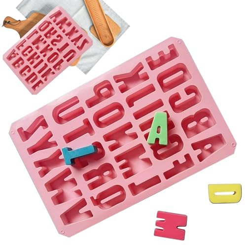 Stampo per, stampi in silicone per da 26 lettere,Stampo in silicone per biscotti con | Stampo per cioccolato con in silicone facile da smontare per decorare torte e
