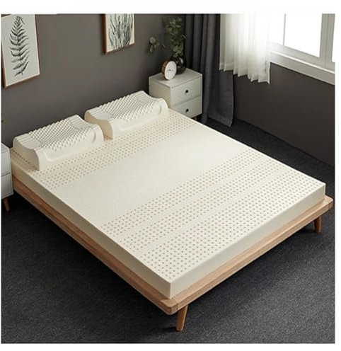 BIRJXVTO Latexmatratze,7 Zonen Support - Natural Latex Soft Matratze Topper für Linderung Druck, weiche und atmungsaktive,2.5cm,180x200cm