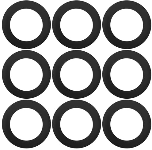 EMSea Gummidichtungen für 2,5 cm Überwurfmuttern, Außendurchmesser 30 mm, Innendurchmesser 20 mm, Dicke 3 mm, EPDM-Gummi-O-Ringe, Schwarz, 24 Stück