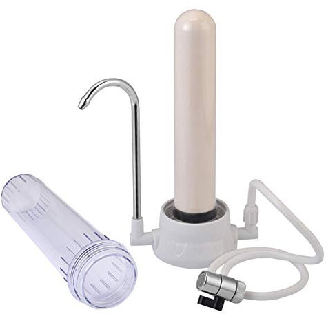 YIWEOG Filtration sur comptoir Filtre à eau du robinet Filtre à eau avec cartouche en céramique Système de filtration du robinet d'eau pour l'eau dure Réduit le chlore au fluorure de Installat