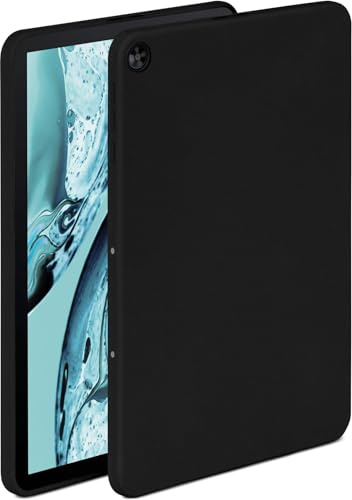 ONEFLOW Soft Case für Huawei MatePad T 10s Hülle aus Silikon mit Kameraschutz, Silikonhülle mit Schutz fürs Display, Backcover Tablet Schutzhülle, weiche Tablethülle, Schwarz