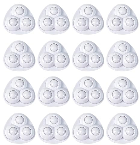 16 Stücke Möbelrollen Klein 360-Grad Lenkrollen Weißes Nylon | Self Adhesive Caster Wheels, Geräuschlos, Schwerlast Flach Rollenrad, Universal, Küchengeräte, Mülleimer, Aufbewahrungsbox