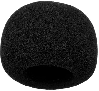 TOYANDONA Paravientos para Micrófono de Mano Fundas Reutilizables de Esponja Paravientos Protectoras Viento para Micrófono de Escenario Cubiertas de Entrevista Compatible con Zoom