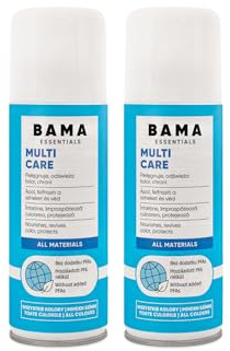 Bama Multicare Universal Care Spray - PFAS-fritt skydd för skor, väskor och jackor - för slätt läder, mocka, syntet och textil - vatten- och fläckavvisande - 2 x 200 ml