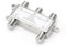BKSAT Distribuidor de 4 vías, 5 – 2400 mh, amplificador, divisor de satélite, compatible con Dvb-S/S2, Dvb-T/T2, Dvb-C/C2 HDTV y UHD 4 K, distribuidor de antena 4 vías para satélites de TV y