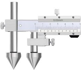 OLSKFUH Calibro A Corsoio con Foro Centrale, Campo di Misura 150 Mm, 200 Mm, 300 Mm, Strumento di Misura in Acciaio Inossidabile 4Cr13,20-300mm