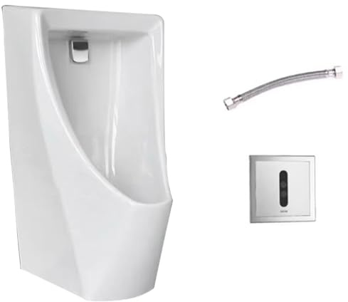 Orinatoio da uomo a parete, in ceramica, a prova di fuoriuscite, con scarico automatico, per casa, bagno, hotel, ideale per uso notturno, design salvaspazio