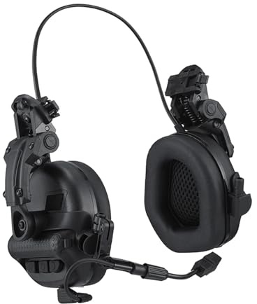 XUFHSEO Ohrenschützer Elektronischer Gehörschutz Aktive Geräuschreduzierung Sound Pickup Kopfhörer(F30-E-BLACK)