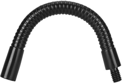 NIYANGLE Mikrofonverlängerung 18cm Schwarz Flexibler Mikrofonstativ Anschlussschlauch mit 3/8 Zoll Gewinde für Mikrofonhalter und Mikrofonarm