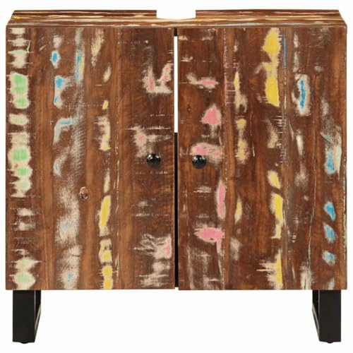 Generico Mobile Lavabo 62x33x58 cm Legno Massello Recupero e Multistrato