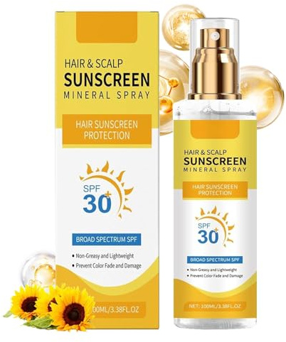 Kopfhautschutzspray Sonnenschutz LSF 30+, Kopfhaut Sonnenschutz Spray, 2PCS