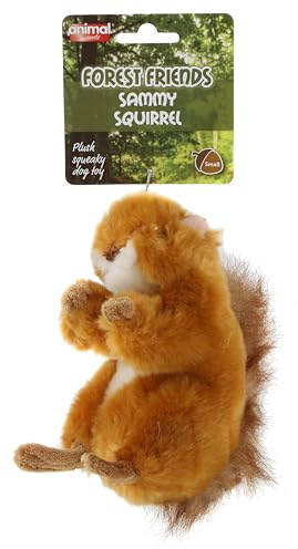 Animal Instincts Forest Friends Sammy Squirrel Plush Dog Toy, Small