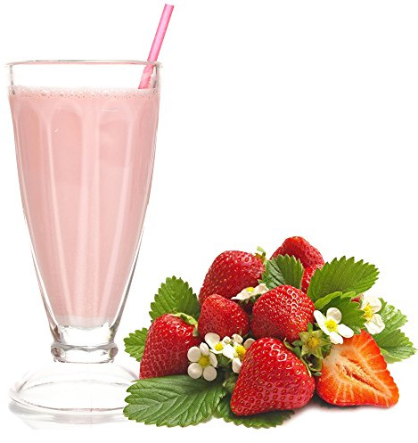 Erdbeer Geschmack Milchshake Pulver 1 Kg Gino Gelati zum Milchshakes selber machen