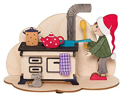 Drechslerei Kuhnert - Hobaku Bastelset Rauchofen / Räucherfigur - Zipfelchen - aus Holz zum Zusammenbauen - Made in Germany