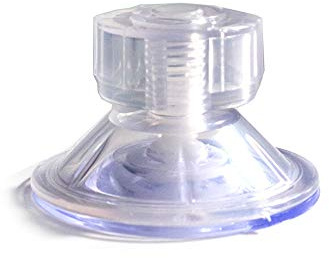 Full Transparent Strong Screw Nut Pull Suction Cup Hand Tighten Adjustment Sucker with Press Cap, 90 Piece/Pack (4.5CM-Clear) (90)