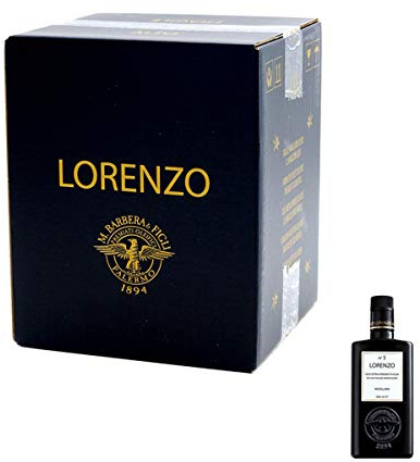 Olio Extra Vergine di Oliva Denocciolato Monocultivar Nocellara Lorenzo N° 5 500 ml x 6
