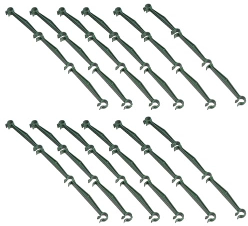 YARNOW 25 Stücke Rankhilfe Pflanzstab Verstellbar Verbinder Pflanzstäbe Tomatenstäbe Pflanzenstütze Rankstab Stange Pflanzstabverbinder Stab Spalier für 11mm Durchmesser Pflanzstäbe