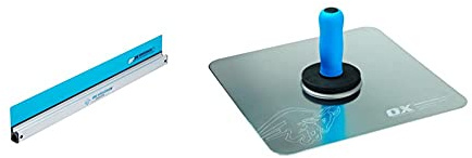OX Speedskim Semi Flexible Plastering Rule - ST 900mm & OX Pro Aluminium Hawk - 13 X 13